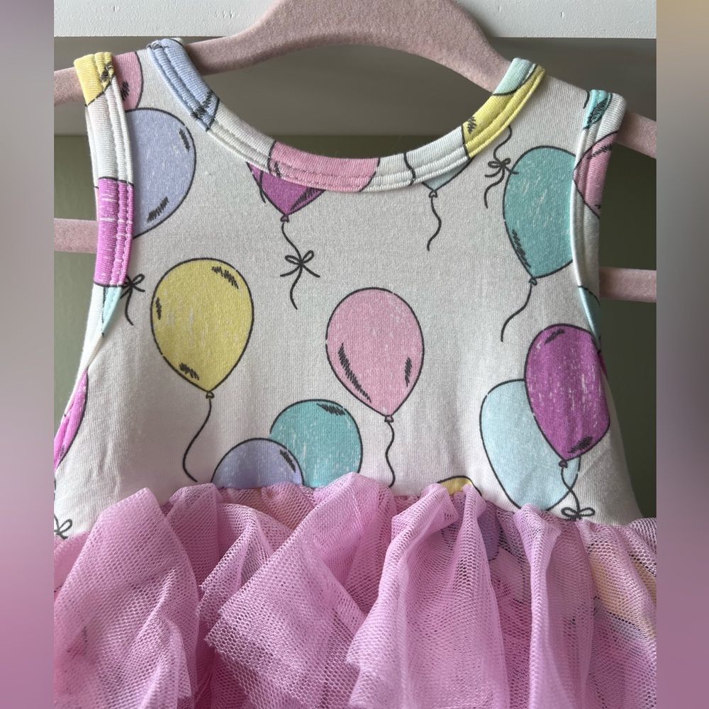 Angel Dear Baby Girl's Balloons Twirly Tank Bamboo Dress NWOT - Picture 4 of 6